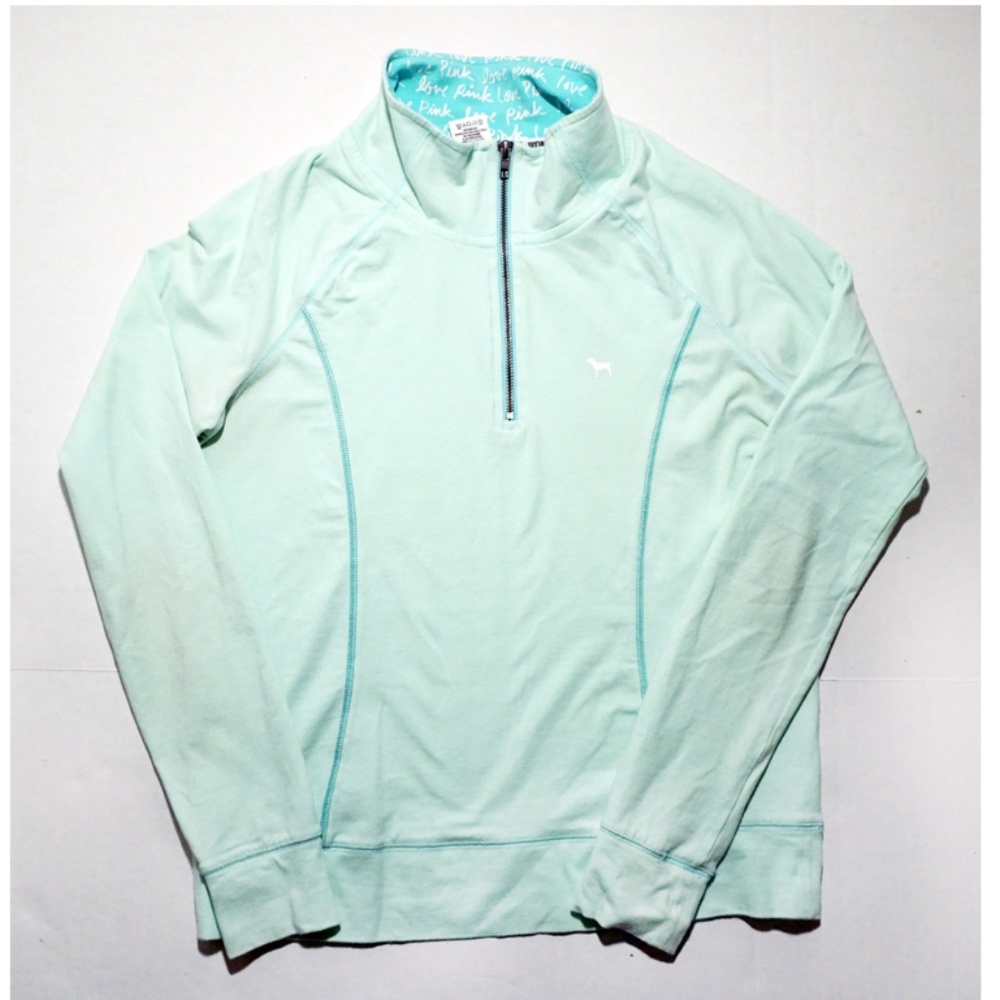 SALE • VS PINK | Quarter Zip Jacket Green